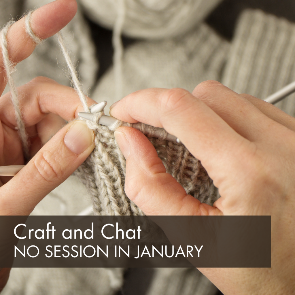 no craft and chat this month